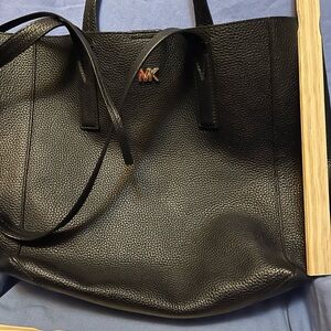Michael Kors Black Pebbled Leather Tote